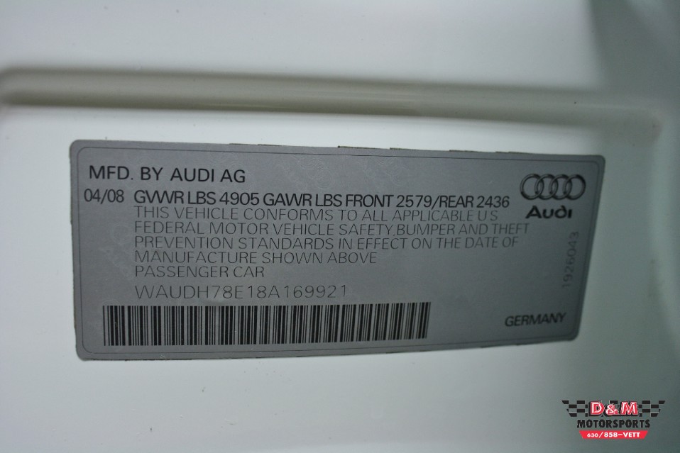 2008 Audi A4 3.2 Quattro