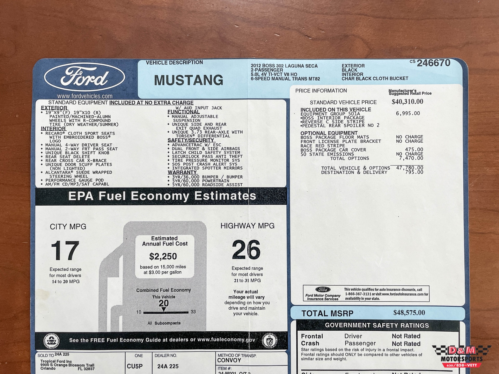 Used 2012 Ford Mustang Boss 302 Laguna Seca | Glen Ellyn, IL