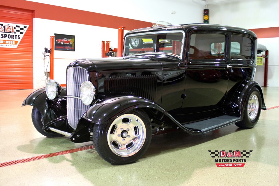 1932 Ford Tudor Sedan Full Steel Body Halibrand Wheels Highest Quality Built